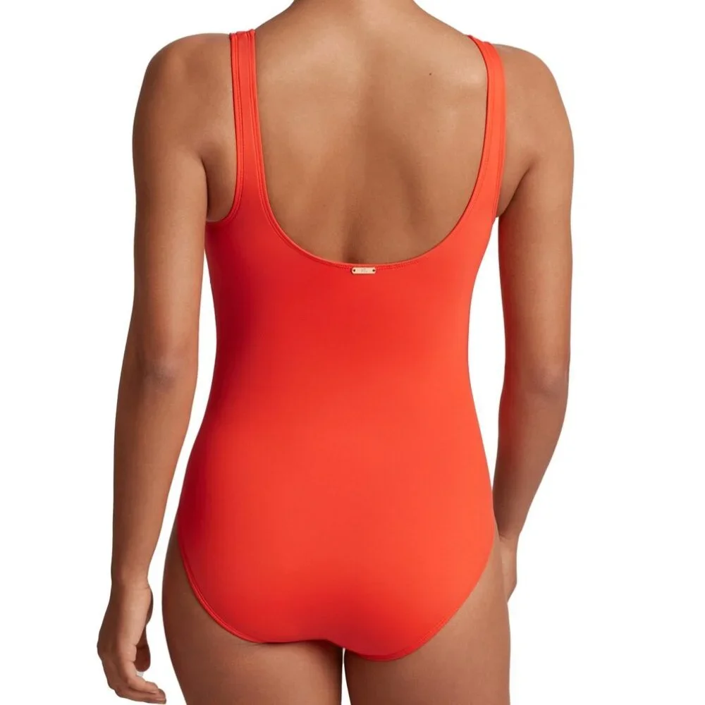 Ralph Lauren Ring Over the Shoulder Tummy Control One Piece Swimsuit - Picture 9 of 9